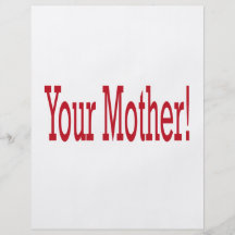 Su madre tarjeta publicitaria