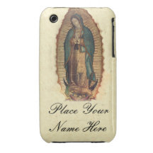 Su nombre nuestra señora de Guadalupe Iphone 3 3G iPhone 3 Case-Mate Cárcasas