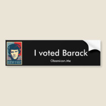 Su Obamicon.Me pegatinas de parachoque