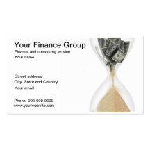 Su tarjeta de visita del grupo de las finanzas