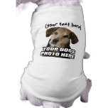 (su texto aquí) y SU foto de los PERROS Camisetas De Mascota