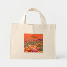 Su tulipán brillante de las bolsas de asas conocid