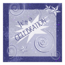 Su una invitación/una invitación de la celebración
