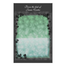 suavemente verde y frontera de la hiedra papelería de diseño