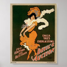 "Subasta de los diablos " Posters