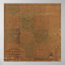 subdivisiones del mapa de los 1850's de la ciudad  impresiones