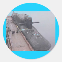 SUBMARINO DEL RUSO DE LA CLASE DEL DELTA PEGATINAS  