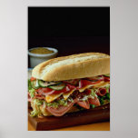 Submarino delicioso del héroe poster