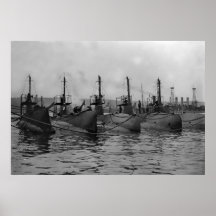 Submarinos listos para la acción: 1911 posters