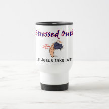 Subrayado hacia fuera, deje a Jesús asumir el cont Tazas