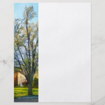 "Suburbios - última hora de la tarde en primavera" Tarjeta Publicitaria