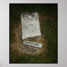 Suciedad de compra del cementerio poster