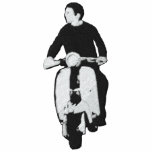 Sudadera con capucha bordada muchacho de la vespa 