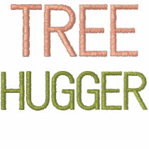 Sudadera con capucha de Hugger del árbol camisetas bordadas