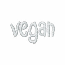Sudadera con capucha del vegano - bordada detrás