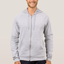 Sudadera con capucha H.G de la cremallera del paño