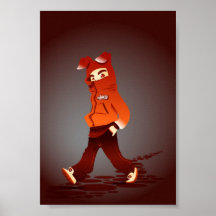 sudaderas con capucha con los oídos - perro posters