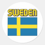 Suecia Etiqueta Redonda