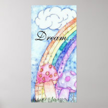 Sueño… Arco iris y poster de las setas
