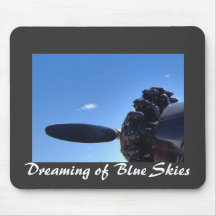 Sueño con los cielos azules Mousepad Tapetes De Raton