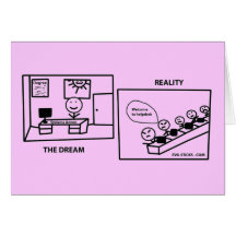 Sueño contra realidad - trabajando en ELLA Tarjetón