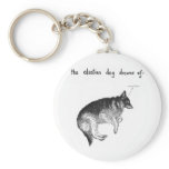 Sueño de alsatian llaveros