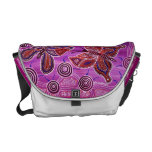 Sueño de la puesta del sol de la mariposa bolsa messenger