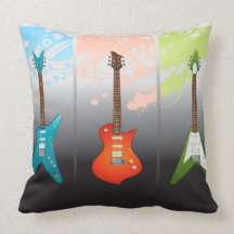 Sueño de los amantes de la guitarra eléctrica cojin