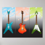 Sueño de los amantes de la guitarra eléctrica posters