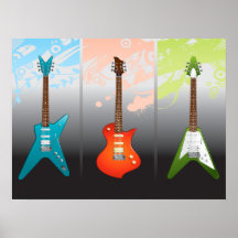 Sueño de los amantes de la guitarra eléctrica posters