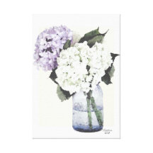 Sueño del Hydrangea Impresion De Lienzo