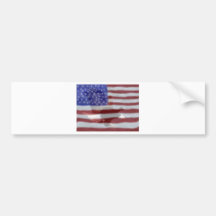 Sueños americanos etiqueta de parachoque