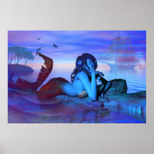 Sueños de la sirena de Michelle más salvaje Poster