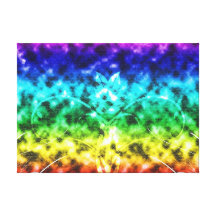 Sueños del arco iris - ilustraciones digitales lona estirada galerias