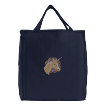 Sueños del unicornio bolsas de mano bordadas