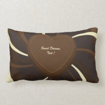 Sueños dulces del chocolate del amor cojines