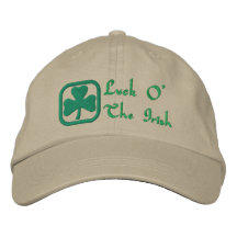 Suerte O el irlandés Gorra Bordada
