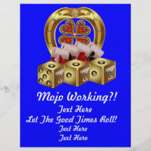 ¡Suerte rápida Mojo Workin de Mojo! Tarjetas Publicitarias