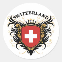 Suiza Etiqueta Redonda
