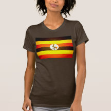 Sun besó la bandera de Uganda Camiseta