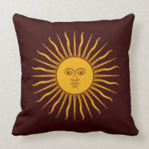 Sun de oro del puede dirigirse la almohada de tiro almohadas american mojo