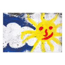 Sun feliz hace frente a sonrisa arte fotografico
