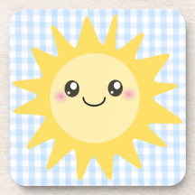 Sun feliz lindo posavasos de bebidas