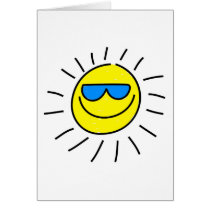 Sun feliz tarjetas