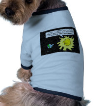 Sun regaña la tierra para el protoplasma creciente ropa de perro