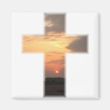 SunsetCrossMagnet Iman De Frigorífico