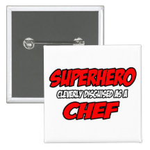 Super héroe. Cocinero Pins