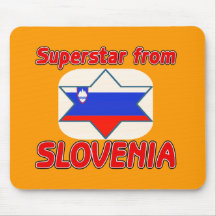 Superestrella de Eslovenia Tapete De Ratón