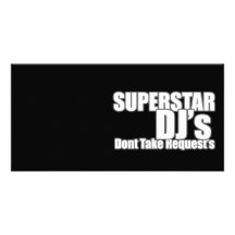 Superestrella DJ Tarjeta Personal Con Foto