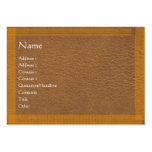 Superficie elegante de la frontera n de Brown Tarjetas De Visita